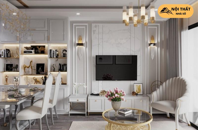 Thiết kế nội thất biệt thự với xu hướng tân cổ điển
