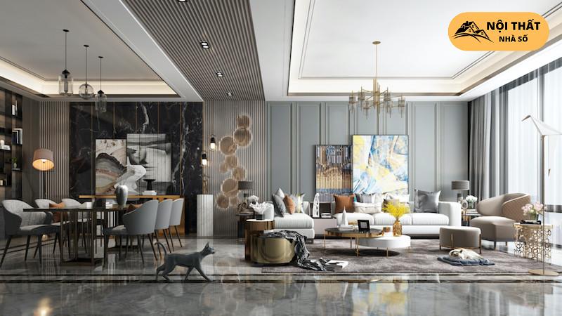 Xu hướng thiết kế nội thất biệt thự với phong cách hiện đại