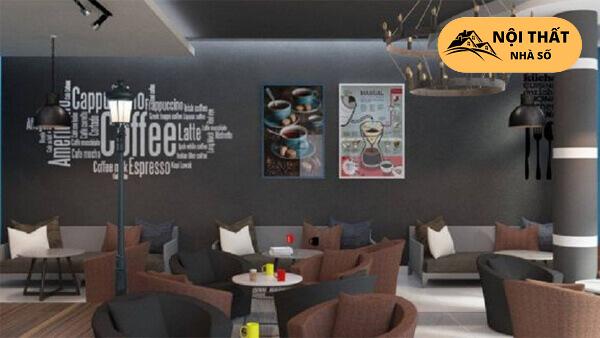 Mẫu thiết kế quán cafe mang phong cách hiện đại