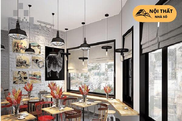 Mẫu thiết kế quán cafe phong cách hiện đại
