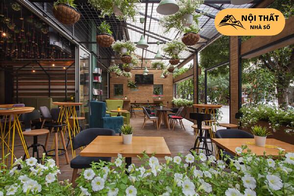 Mẫu thiết kế quán cafe với phong cách mộc nhẹ nhàng