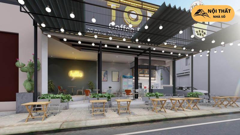 Thiết kế quán cafe và trà sữa TOP Không gian quán cafe và trà sữa TOP