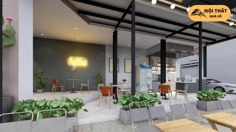 Thiết kế quán cafe và trà sữa TOP Không gian quán cafe và trà sữa TOP