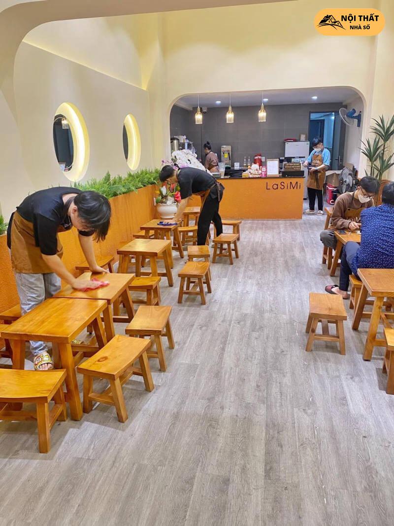 Thiết kế quán trà sữa LaSiMi Không gian quán trà sữa LaSiMi