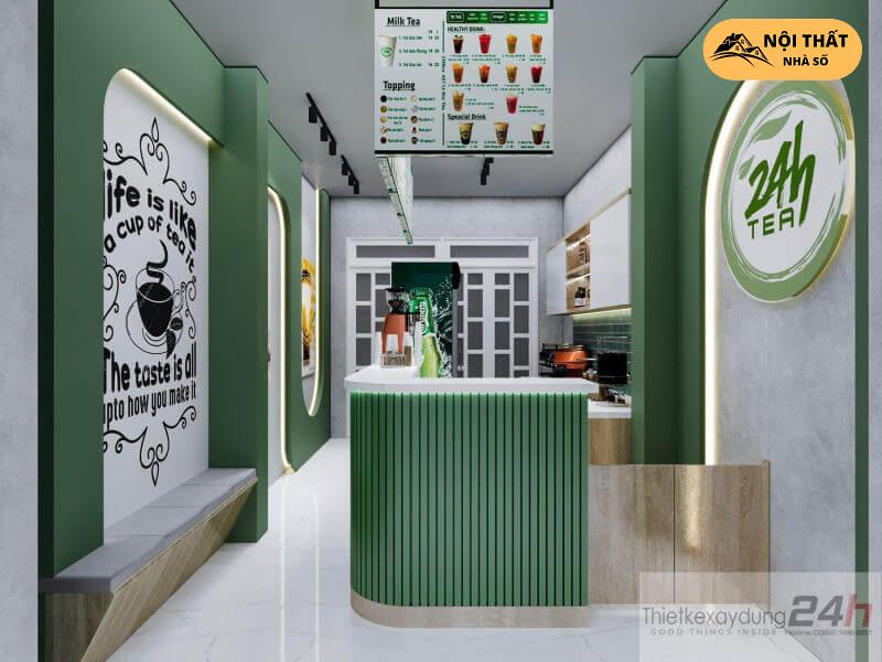 Hàng chờ quán cafe và trà sữa 24h