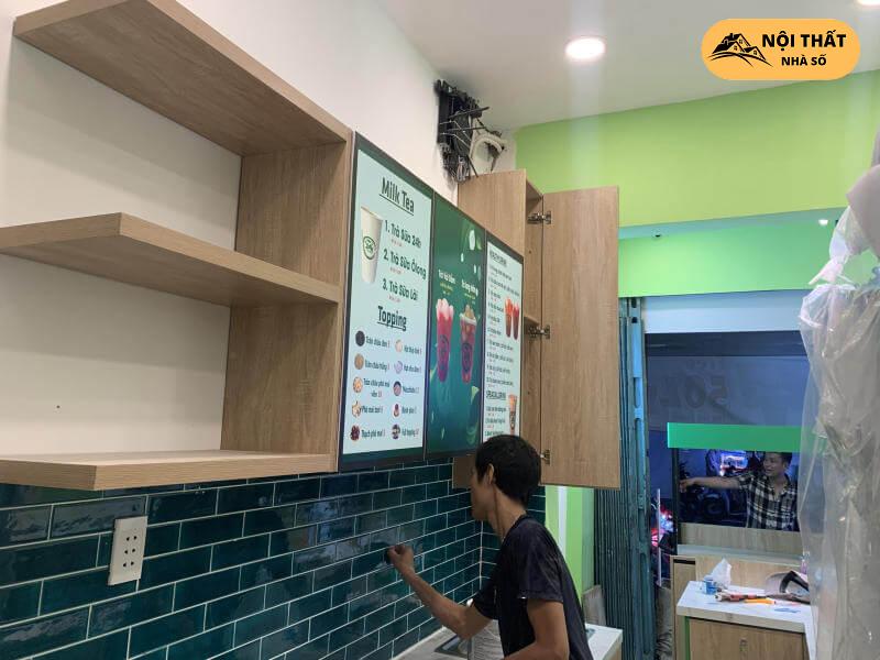 Không gian quán cafe và trà sữa 24h