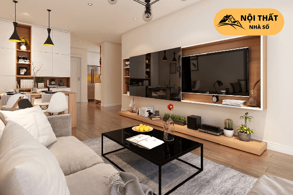 Không gian bên trong căn hộ chung cư Vinhomes Grand Park 2 phòng ngủ đã được thiết kế theo phong cách hiện đại