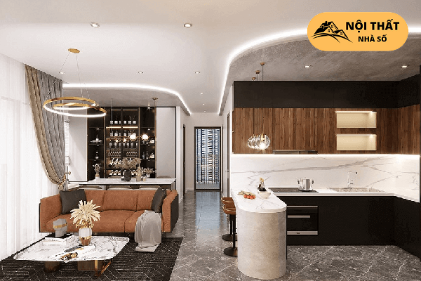 Phong cách hiện đại được sử dụng trong thiết kế nội thất chung cư Vinhomes Grand Park