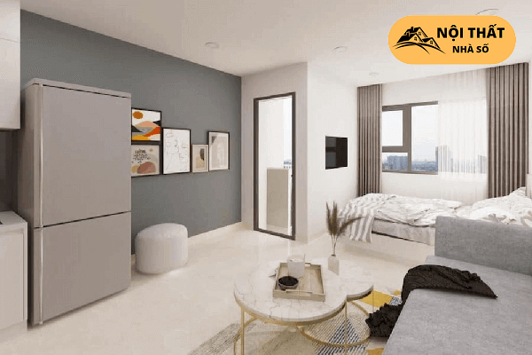 Sử dụng gam màu sáng màu vào thiết kế nội thất chung cư đang được rất nhiều khách hàng yêu thích