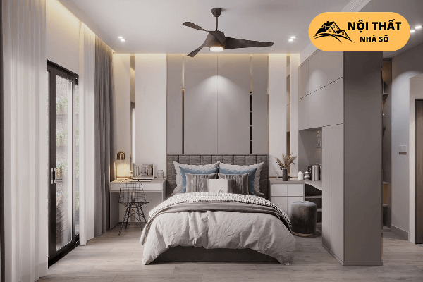 Màu sắc của nội thất chính là phần quan trọng trong thiết kế phòng ngủ chung cư