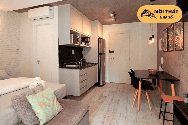 Mẫu thiết kế căn hộ 10m2 nhưng vẫn đáp ứng đầy đủ tiện nghi