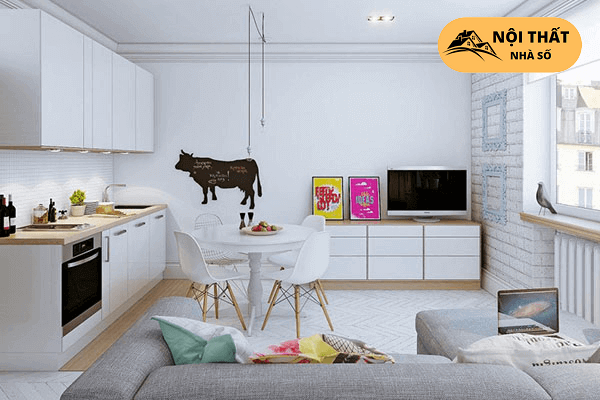 Lựa chọn màu sắc phù hợp sẽ giúp căn hộ trông đẹp hơn và sáng sủa hơn rất nhiều
