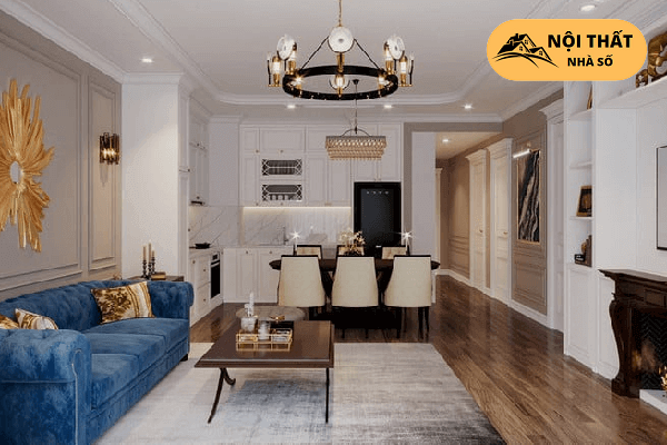 Diện tích bao nhiêu m2 thì phù hợp để thiết kế nội thất chung cư tân cổ điển?