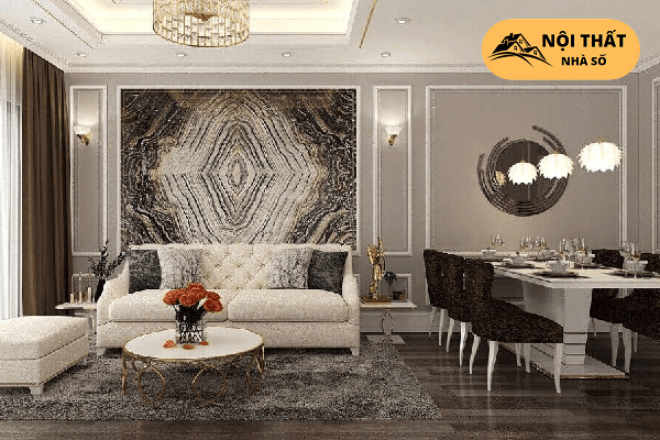 Từ màu sắc căn hộ đến chất liệu cũng cho thấy được sự đầu tư của gia chủ cho căn hộ