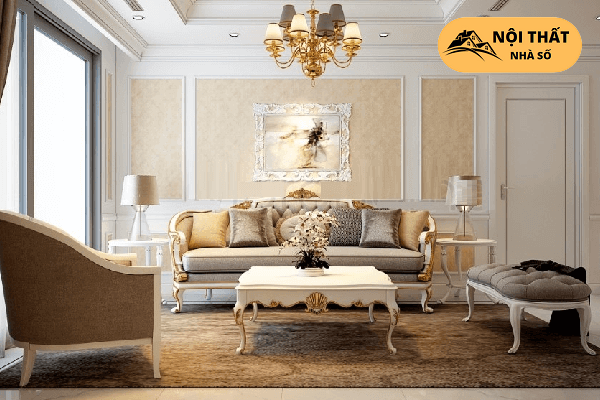 Không gian phòng khách được thiết kế bắt mắt ngay khi bước chân vào căn hộ