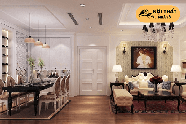 Các mẫu được thiết kế bắt mắt ngăn cách phòng bếp và phòng khách đơn giản, hiệu quả