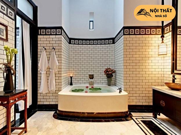 Phòng vệ sinh trong phong cách Á Đông