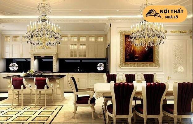 Phòng bếp thiết kế nội thất Cổ điển