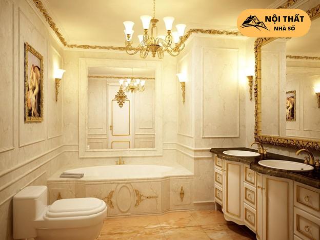 Phòng vệ sinh thiết kế nội thất Cổ điển