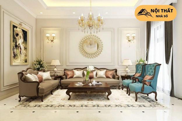 Phòng khách của thiết kế nội thất cổ điển