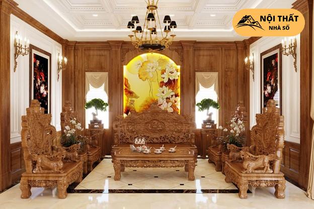 Thiết kế phòng khách cổ điển theo đa số sở thích của người Việt Nam