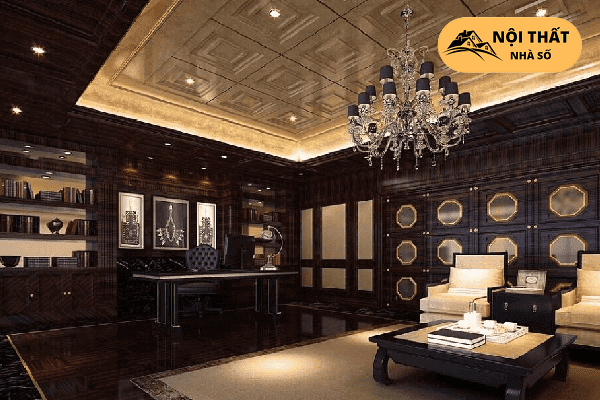 Không gian phòng ngủ Luxury với các nội thất đắt đỏ tạo ra không gian xa hoa, lộng lẫy