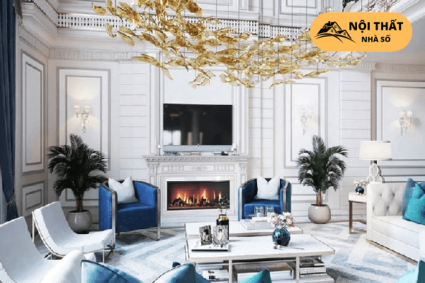 Chất liệu sử dụng trong không gian Tân cổ điển đều có giá thành đắt đỏ