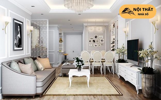 Phong cách nội thất Tân cổ điển sang trọng