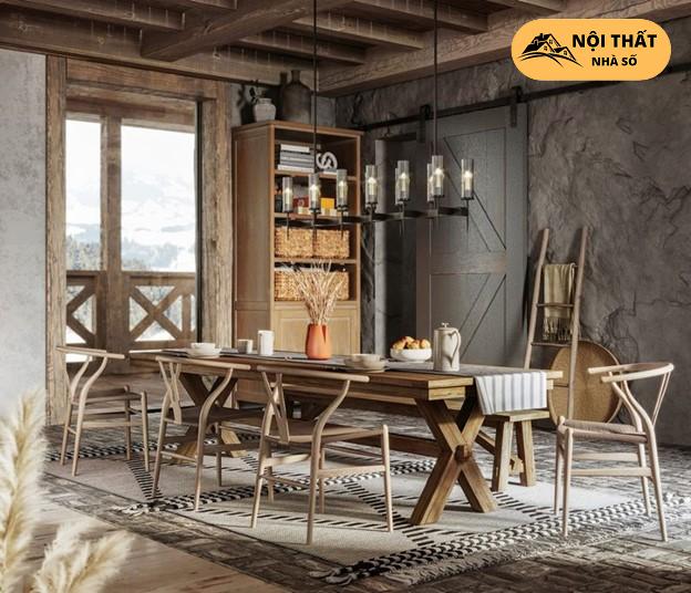 Phong cách nội thất Rustic là sự kết hợp hài hòa giữa nội thất và thiên nhiên