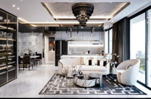 10+ Mẫu thiết kế nội thất chung cư 90m2 đẹp, hài hòa