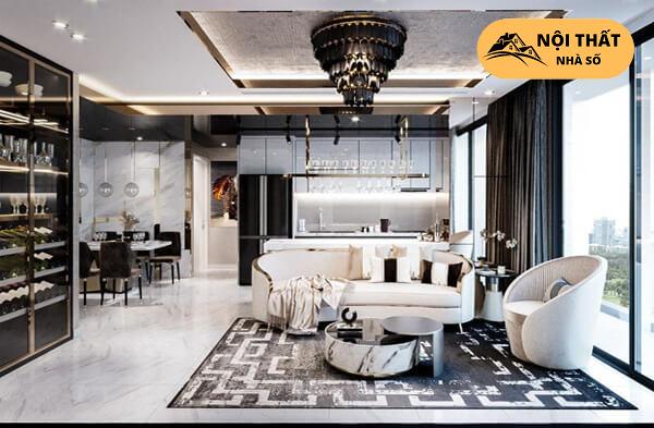10+ Mẫu thiết kế nội thất chung cư 90m2 đẹp, hài hòa