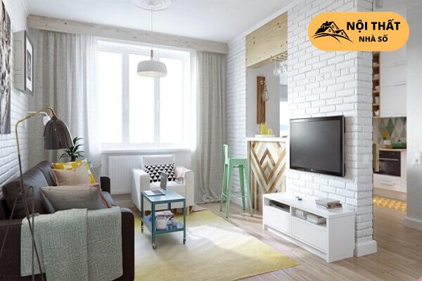 Căn hộ này dành cho nữ độc thân do được thiết kế mọi khu vực gần nhau tiện lợi