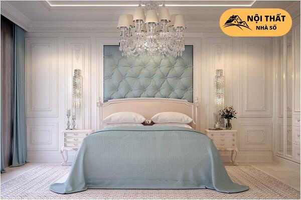 Căn phòng xanh da trời tươi mát dành cho các quý khách nữ