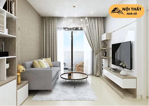 Mẫu thiết kế nội thất chung cư 50m2 theo phong cách hiện đại kết hợp cùng các sản phẩm thông minh