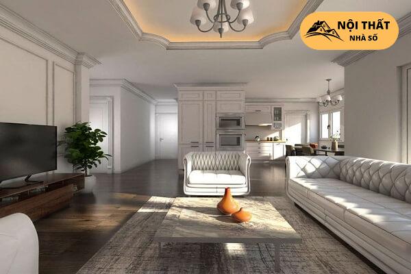 Màu sắc, không gian các chi tiết hoa văn, chất liệu cùng cấu tạo nên tân cổ điển