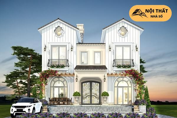 Sự tối giản những họa tiết phù điêu giúp công trình thanh thoát hơn và phảng phất nét đẹp đồng quê của những công trình kiến trúc kiểu Pháp.