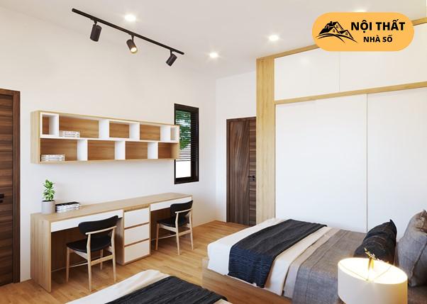 Phòng ngủ dành dành cho con cái trong thiết kế nội thất căn hộ 2 phòng ngủ