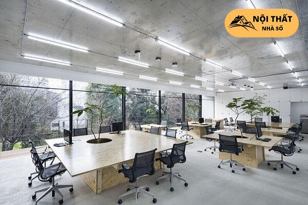 Sự mộc mạc pha một chút hoang dại trong thiết kế văn phòng hiện đại cùng không gian mở