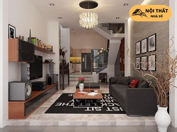 Dùng vách ngăn nhằm tạo không gian riêng cho bàn thờ