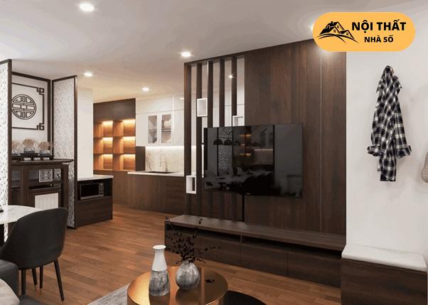 Vách ngăn tạo nên sự trang nghiêm cho phòng thờ