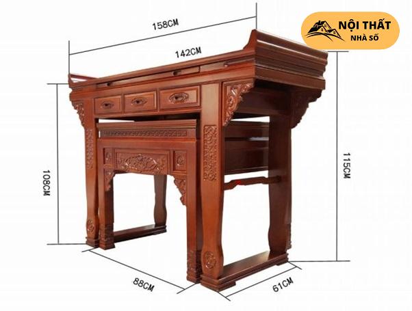 Kích thước bàn thờ