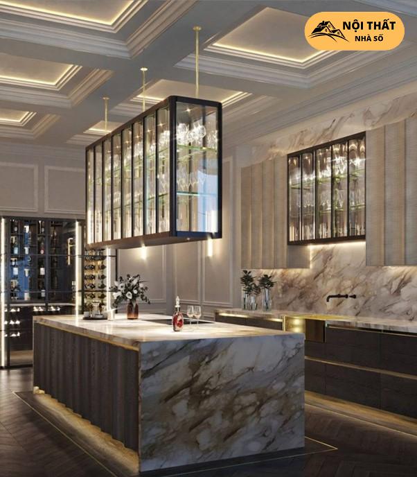 Nội thất phòng bếp theo phong cách Luxury