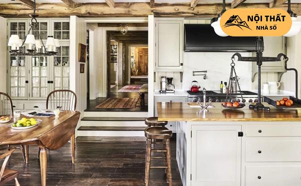 Nội thất phòng bếp theo phong cách Rustic