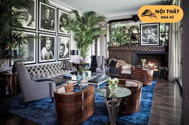 Nội thất phòng khách theo phong cách Art Decor