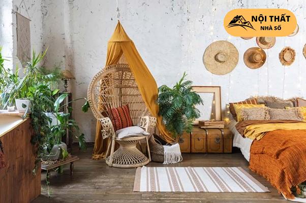 Nội thất phòng ngủ theo phong cách Bohemian