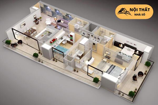 Thiết kế nội thất cho căn hộ 100m2 mang lại cho quý khách rất nhiều lợi ích từ tài chính đến không gian sống