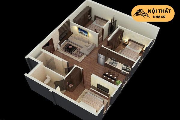 Mẫu thiết kế nội thất chung cư 100m2 đơn giản, hiện đại nhất