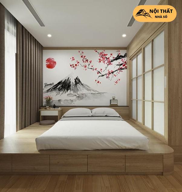 Phòng ngủ chung cư theo phong cách Nhật Bản