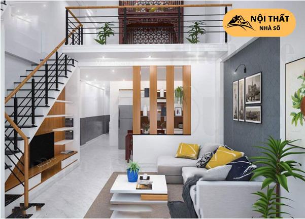 Mẫu phòng thờ dành cho thiết kế nhà có gác lửng