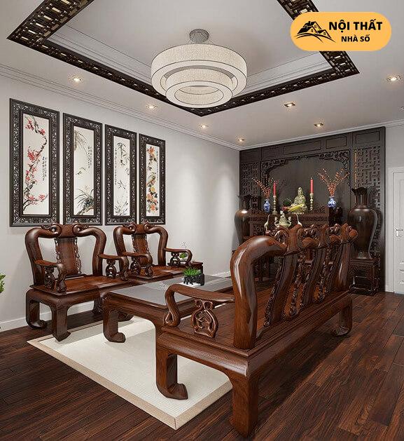 Mẫu phòng thờ theo phong cách thiết kế Á Đông